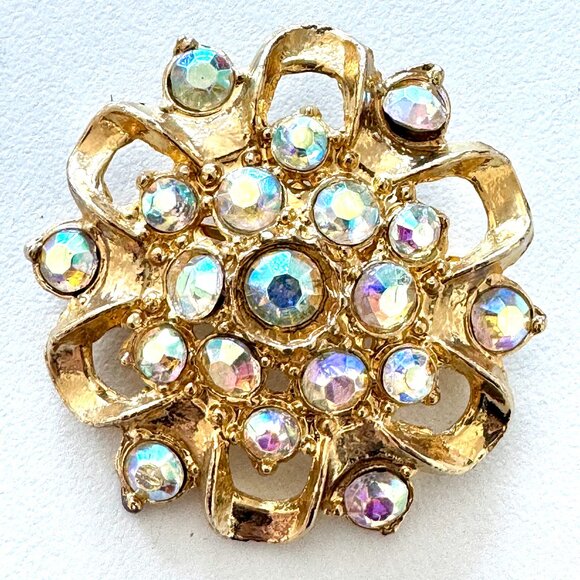 Vintage Rhinestone Brooch - Picture 1 of 5